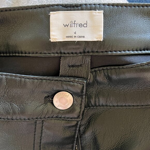 Wilfred Pleather Midi Skirt - Picture 3 of 5